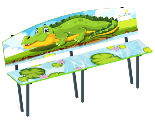 Скамейка детская Крокодил МФ 41.01.01