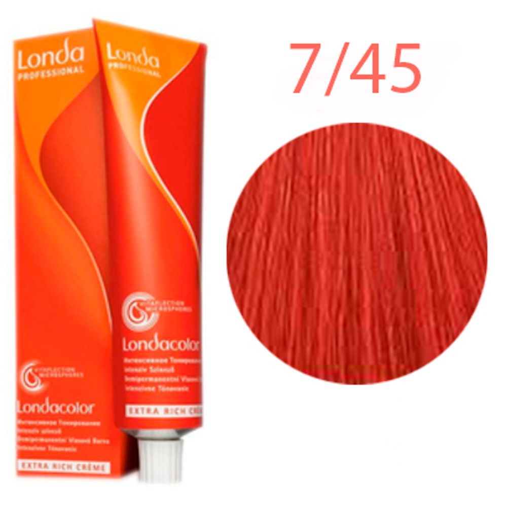 Londa Color инт.тонирование, 7/45 блонд медно-красный, 60мл