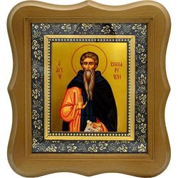 Виссарион Египетский, преподобный пустынник. Икона на холсте.