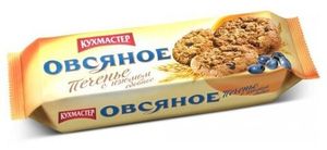 ПЕЧЕНЬЕ КУХМАСТЕР ОВСЯНОЕ С ИЗЮМОМ 270ГР