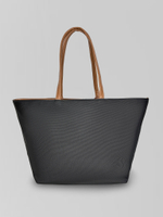 Сумка-шоппер F5899 комбинированная большая с брелоком в виде кошелька