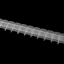 Шторная лента Oz-Is арт. 4463МP коэф сборки 1:2,0, цвет прозрачный (ширина 30 mm)
