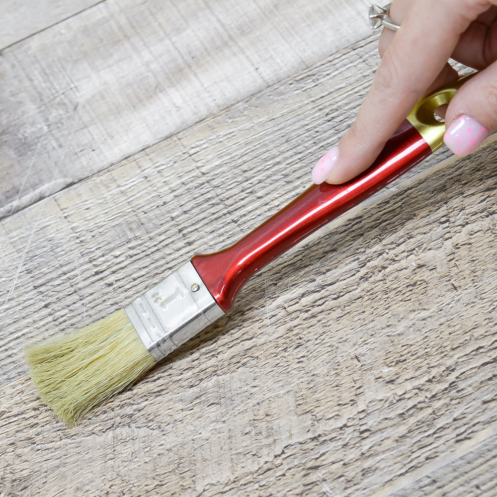 Кисть плоская 1" 25мм искусственная щетина, деревянная лакированная ручка