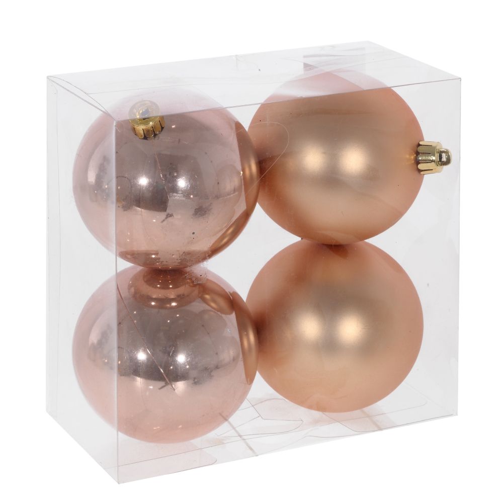 GAEM Набор из 4шт Украшение новогоднее "Шар", D 8 см, L15,5 W8 H15,5 см