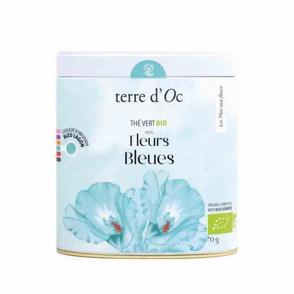 TERRE D&#39;OC TDBIO органический зеленый чай 70г синий к