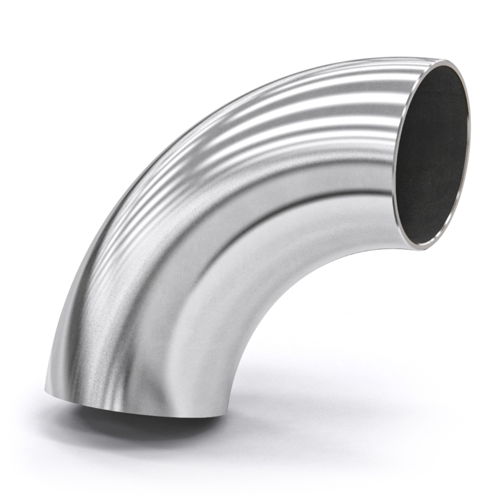 Отвод стальной нержавеющий крутоизогнутый 90° бесшовный