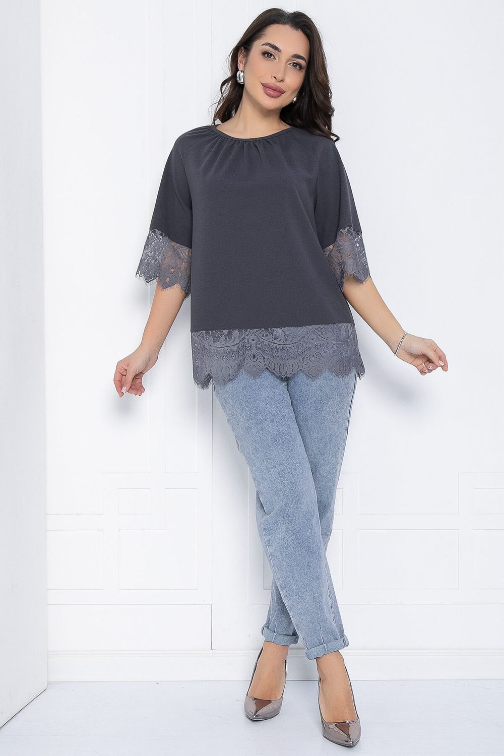 Блуза Дарси (серая) Б12624-29 LT Collection