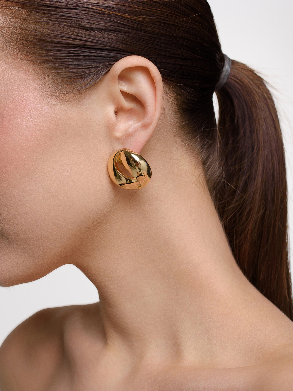 Серьги "Bean" Gold