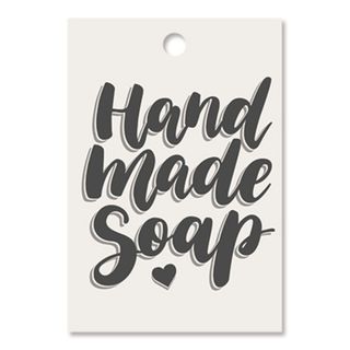 Бирка с отверстием Hand Made Soap