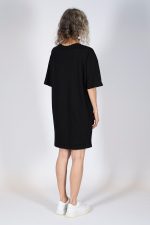 MM6 MAISON MARGIELA ПЛАТЬЕ ЧЕРНОЕ КОМБИНИРОВАННОЕ