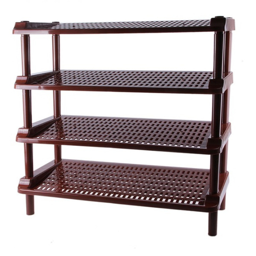 ЭТАЖЕРКА ДЛЯ ОБУВИ 4 ПОЛКИ ПЛАСТИК MAX PLAST