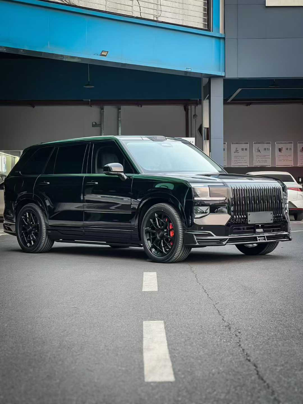 Широкая решетка радиатора для ZEEKR 9X 2025+ Зикр бампер обвес