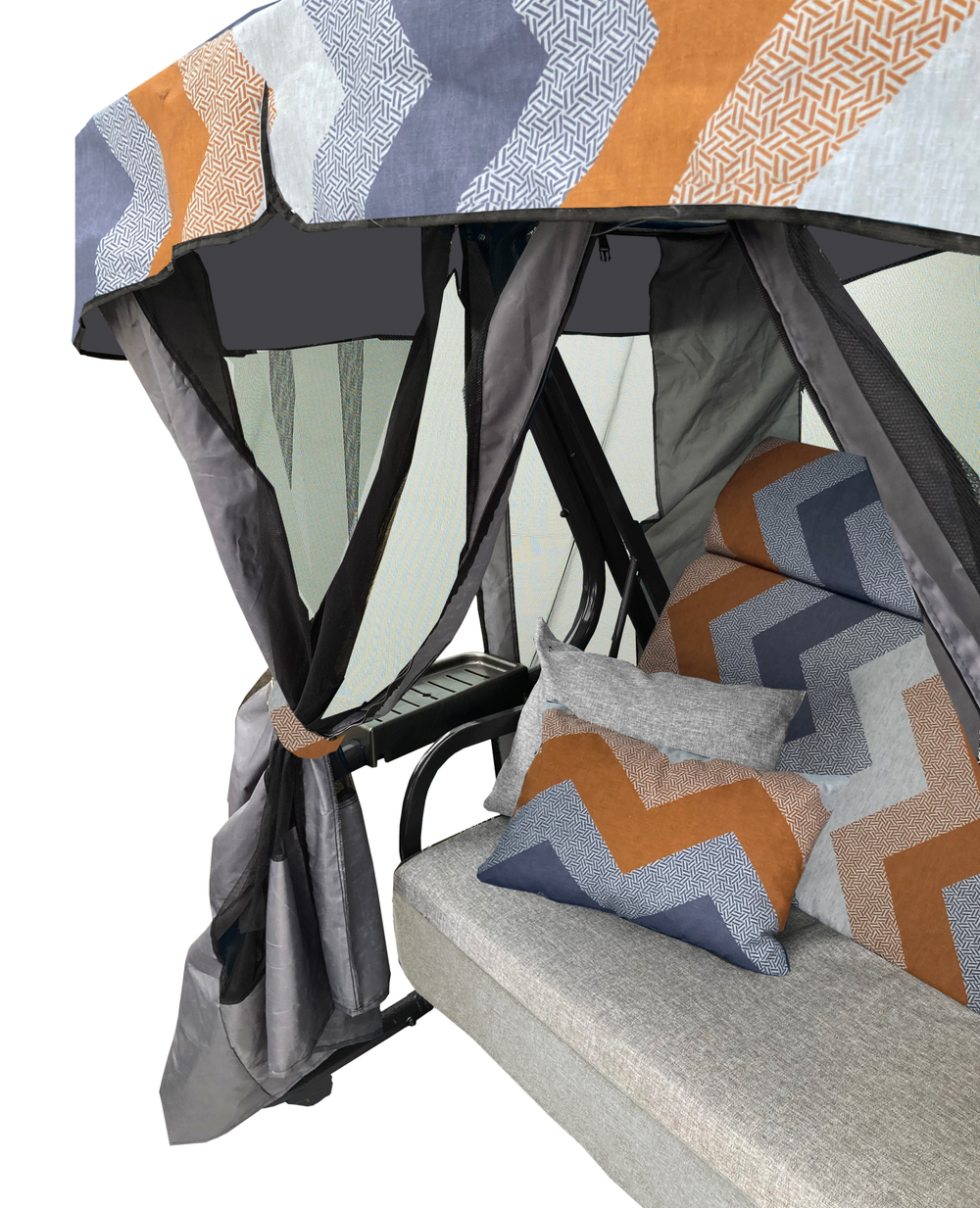 Качели садовые 3-х местные Ранго Премиум Руна арт.3764-GS003