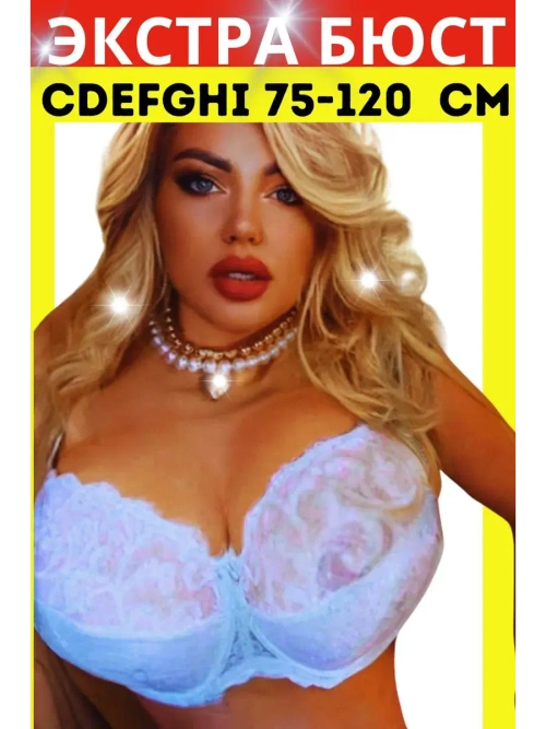 Франзуская модель бюстгальтера большие размеры FGi ажурный