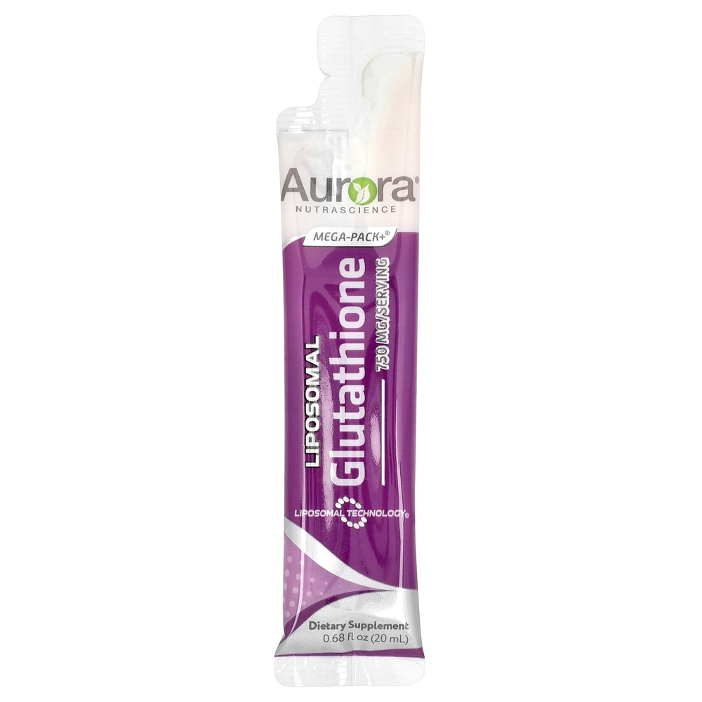 Aurora Nutrascience, Mega-Pack + ®, липосомальный глутатион, 10 пакетиков по 20 мл (0,68 жидк. Унции)