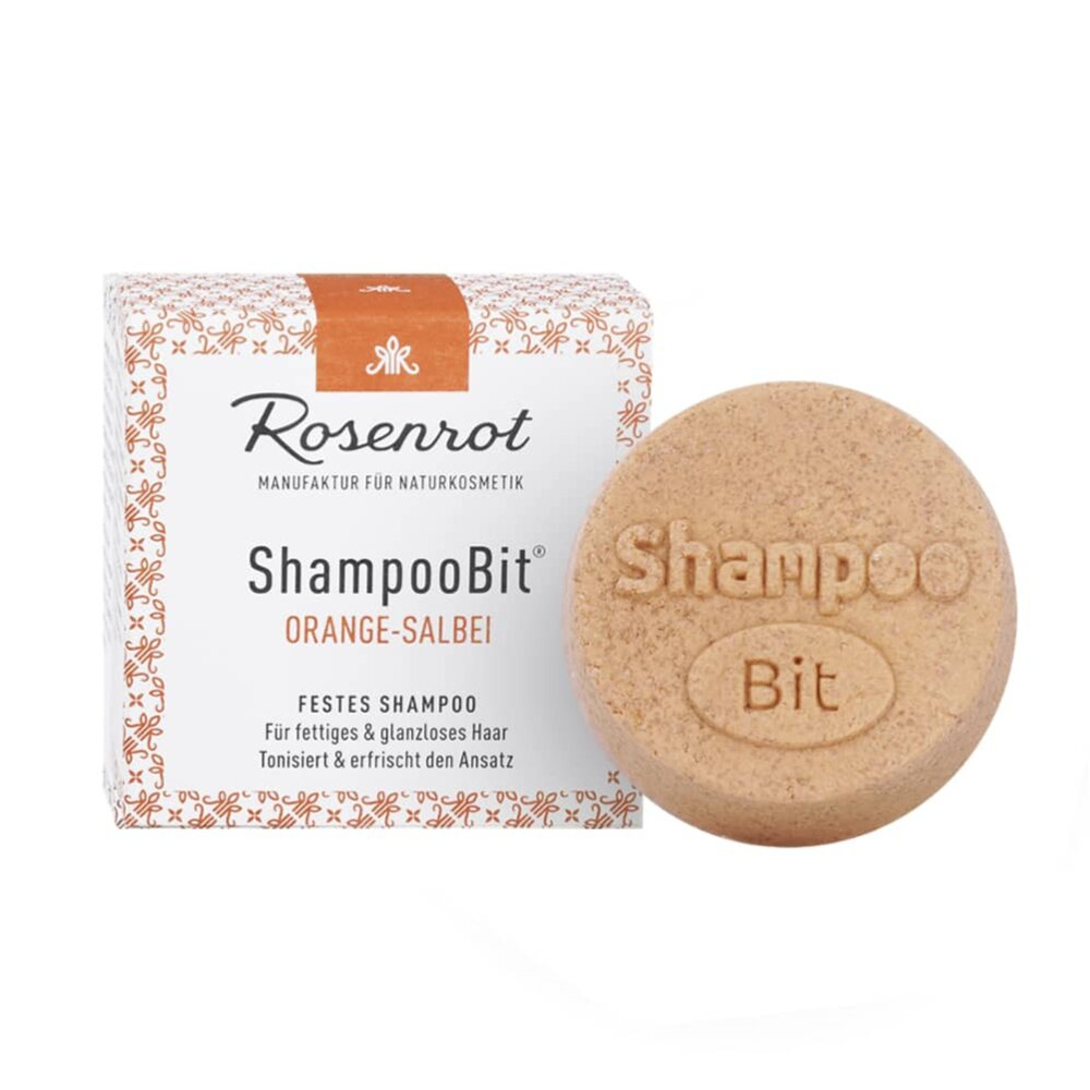 Твердый шампунь Rosenrot ShampooBit® Orange-Sage (для тусклых волос), 55 гр