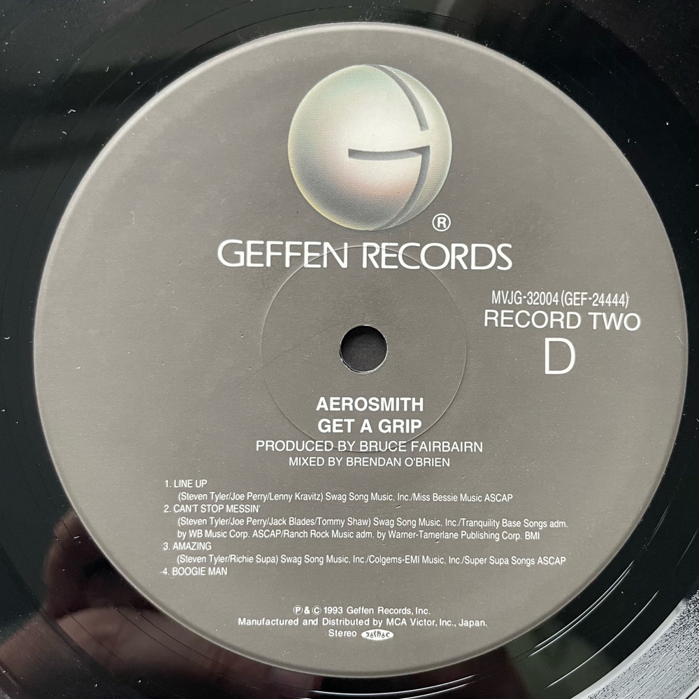 Винтажная виниловая пластинка LP Aerosmith Get A Grip (Япония 1997) (Оби)