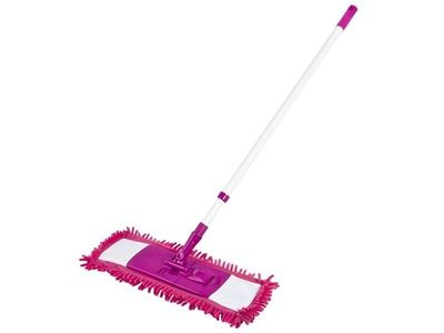 Швабра для пола с насадкой из микрофибры МорМ4 "Лапша"