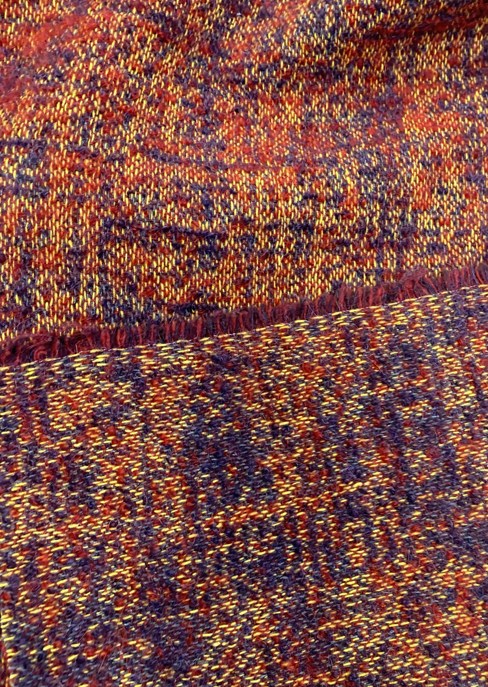 Ткань твидовая с узелковым переплетением (Италия) 80% шерсть 20% мохер ш-150см цена за 1м