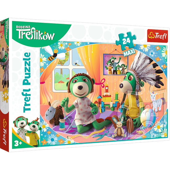 Puzzle &quot;24 Maxi&quot; - Let&#39;s have fun together! / Studio Trefl Rodzina Treflików