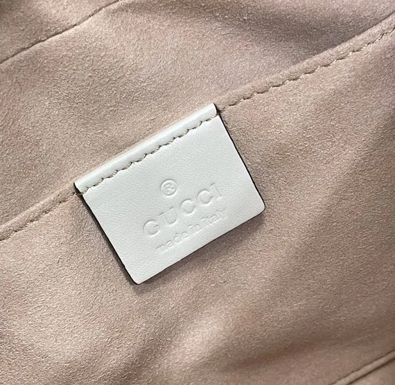 Мини-сумка Gucci GG Marmont, бежевый