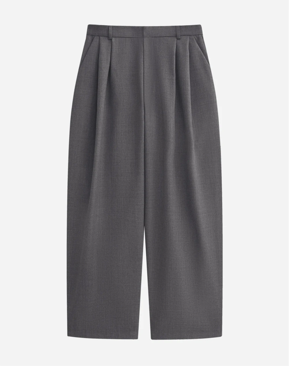 Широкие брюки из футера