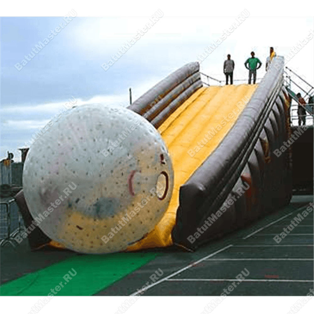 Надувная горка для зорба "Yellow ramp"
