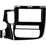 Комплект рамки с разъёмами 10,1"+can Mitsubishi Outlander 3 2012-2023 овальный климат Chinese ver.CAN - Car-Smart 7163-C