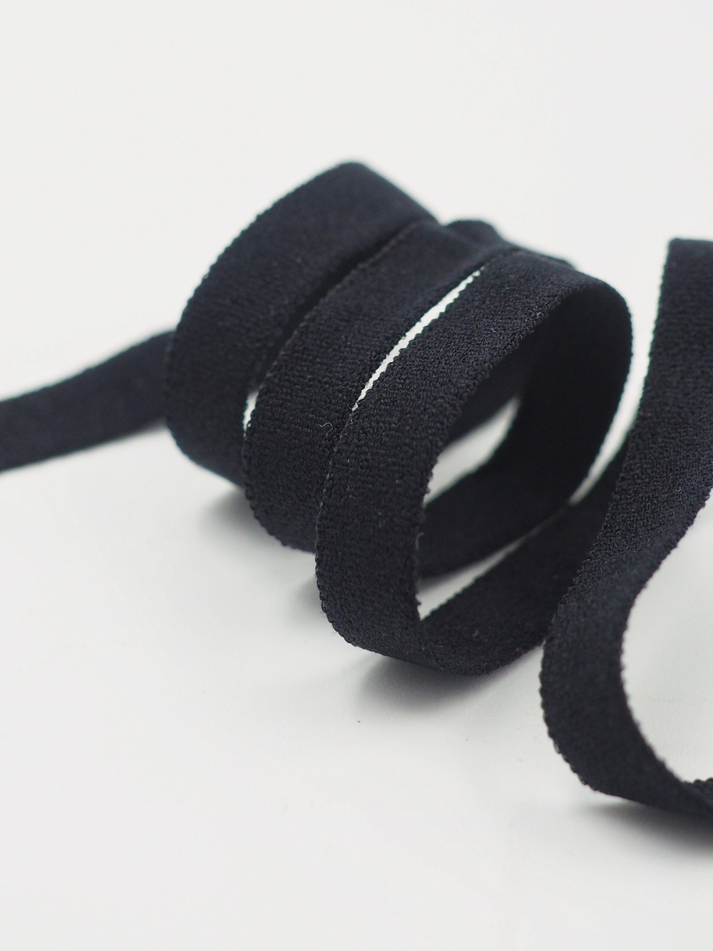 Резинка узкая бельевая черная ширина 7 мм