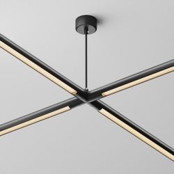 Токопровод X-образный центральный Maytoni  CA017TX-P-B