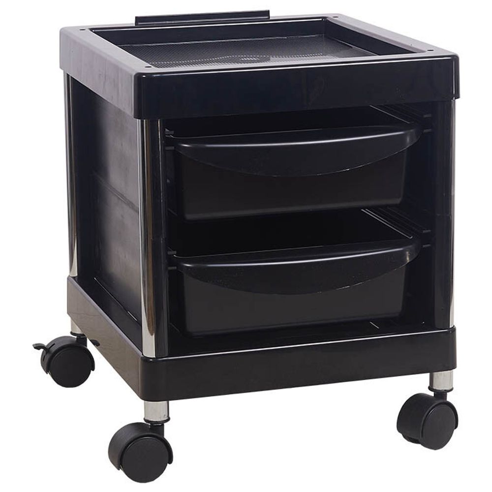 Тумба Тележка педикюрная ЛАРС черная