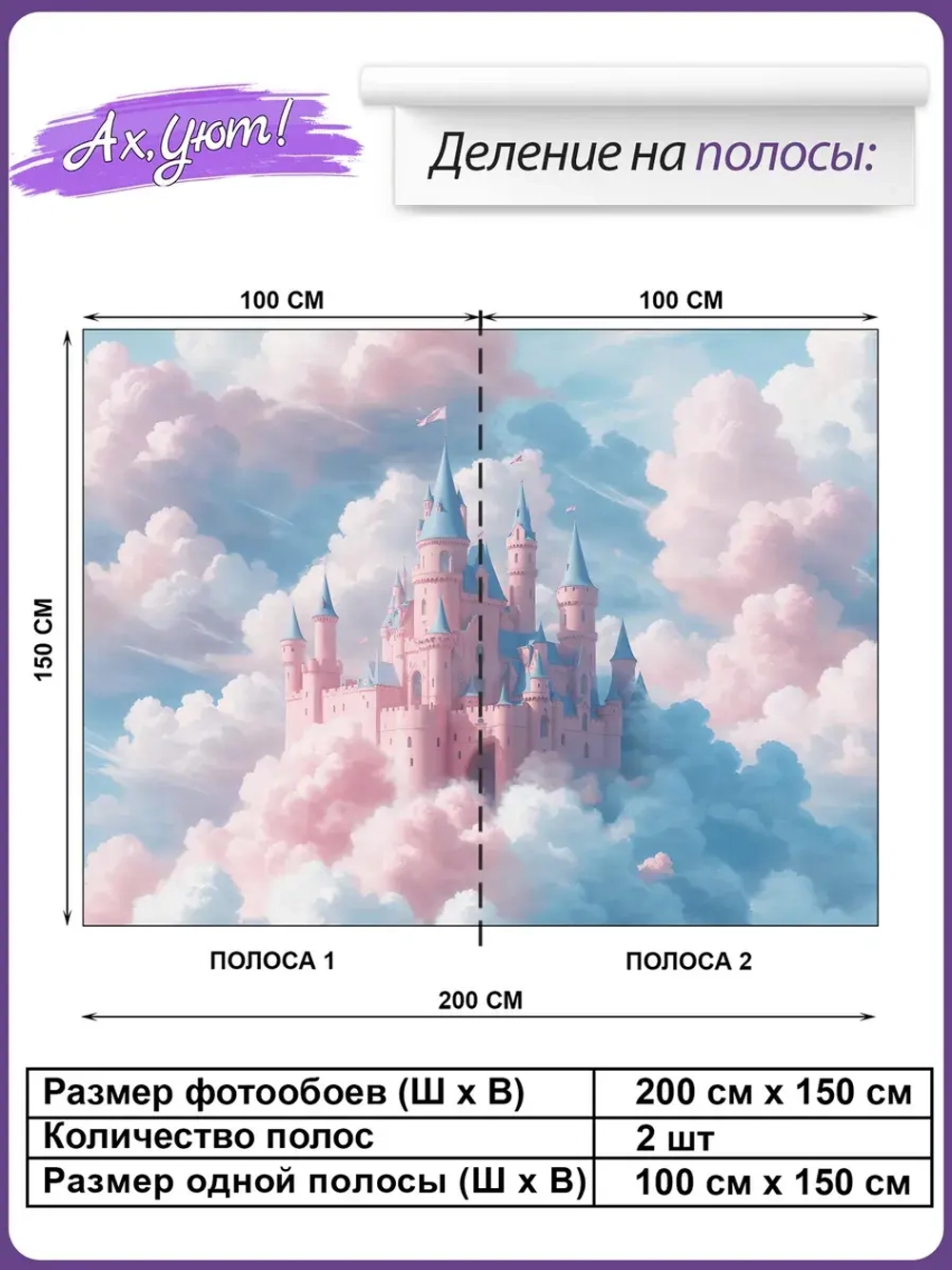 Фотообои в детскую комнату и дворец в небе
