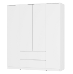 Шкаф с антресолью Симпл ШК-13, белый