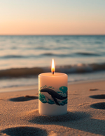 Трансфер переводной - декаль для свечей и гипса киты 002 А5