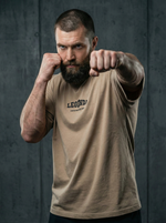 Футболка оверсайз хлопковая LEGENDA Величайший Геркулес цвет песок