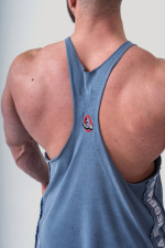 Майка Washed Muscle Back Stringer GOLDEN AGE 791 синяя