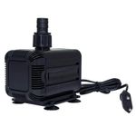 Помпа погружная hailea hx-6520, 18,5 w, 1400 л/ч, вид сбоку с сетевой вилкой и выходным патрубком