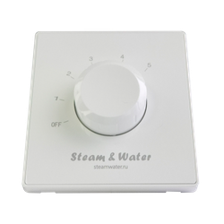 Настенный регулятор громкости звука настенный Steam&water SOUND CONTROL White 230 (Цвет белый, 5 уровней громкости, 4-8 Ом, 30W)