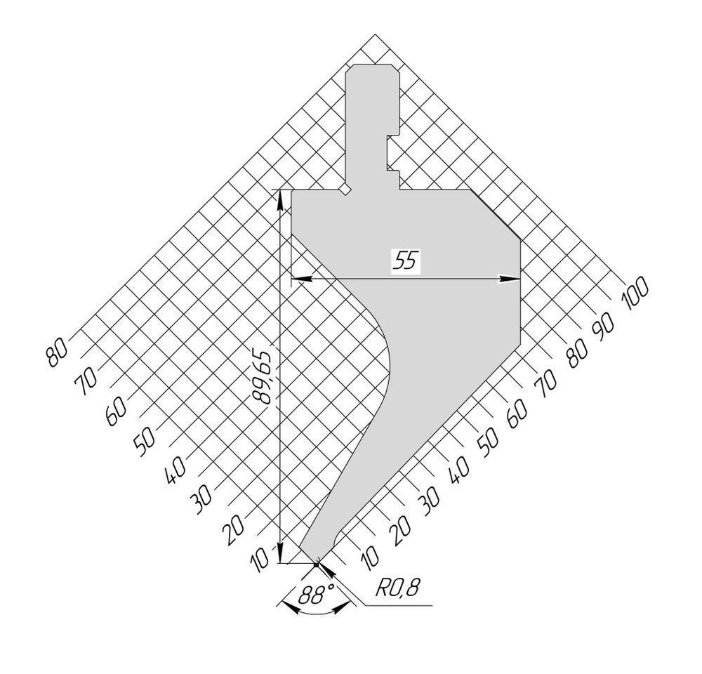 Пуансон AP 1175 88° H89,65 R0,8