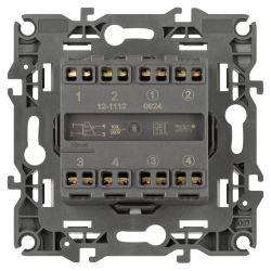 Переключатель перекрестный ЭРА Серия 12 12-1112-16 двойной, 10АХ-250В, титан