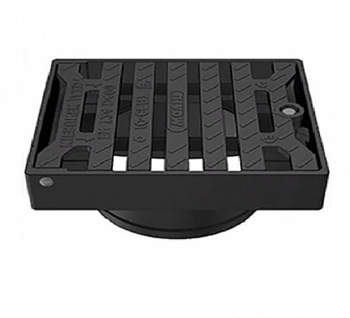 Дождеприёмник чугунный Wavin 40т (D400) квадратный 425 №22978097