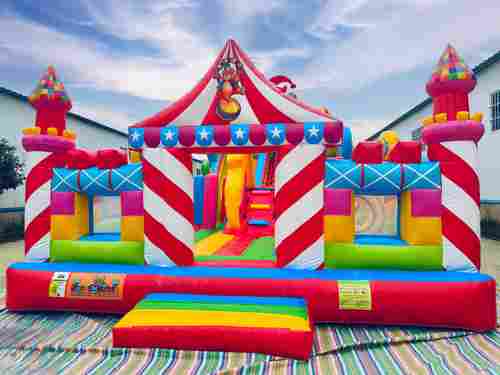 Коммерческий надувной батут «Парк развлечений», 14*6*7 м.