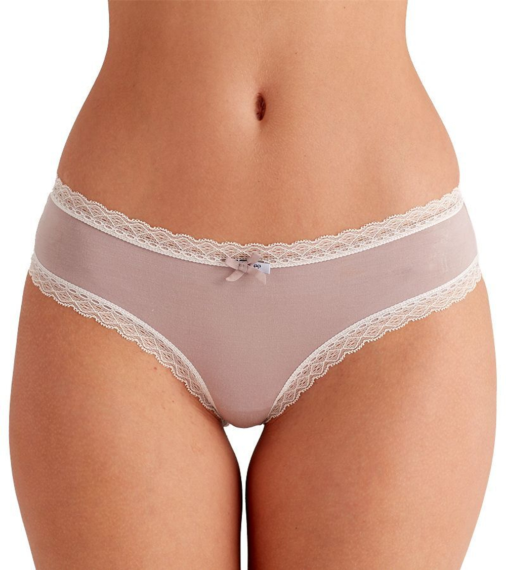 Набор из 3 трусиков-бразилиана нюдовых оттенков (Размер: L) (Цвет: бежевый)