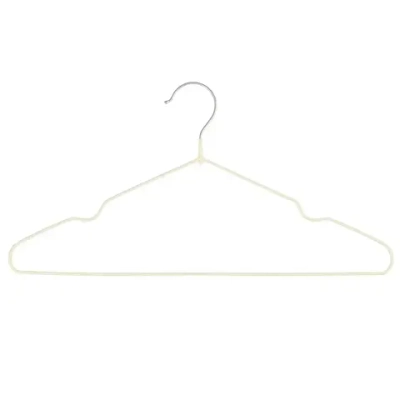 Плечики металлические нескользящие с полимерным покрытием 7шт «ТАРТИТАН», цвет белый, 41см (лейбл Селфи)