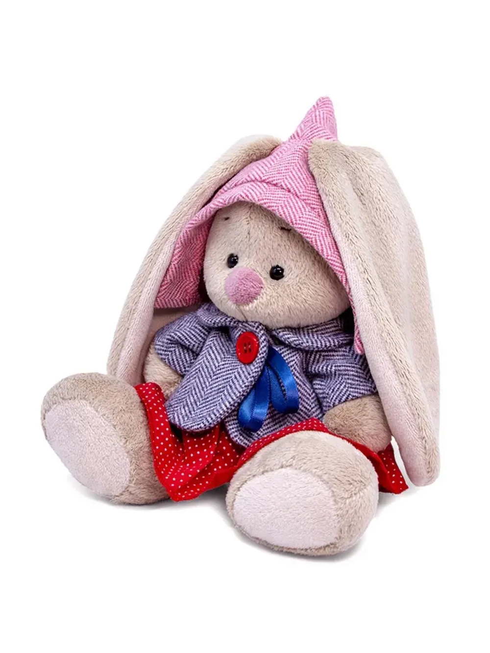 Мягкая игрушка Зайка Ми в твидовом костюме 15 см SidX-425