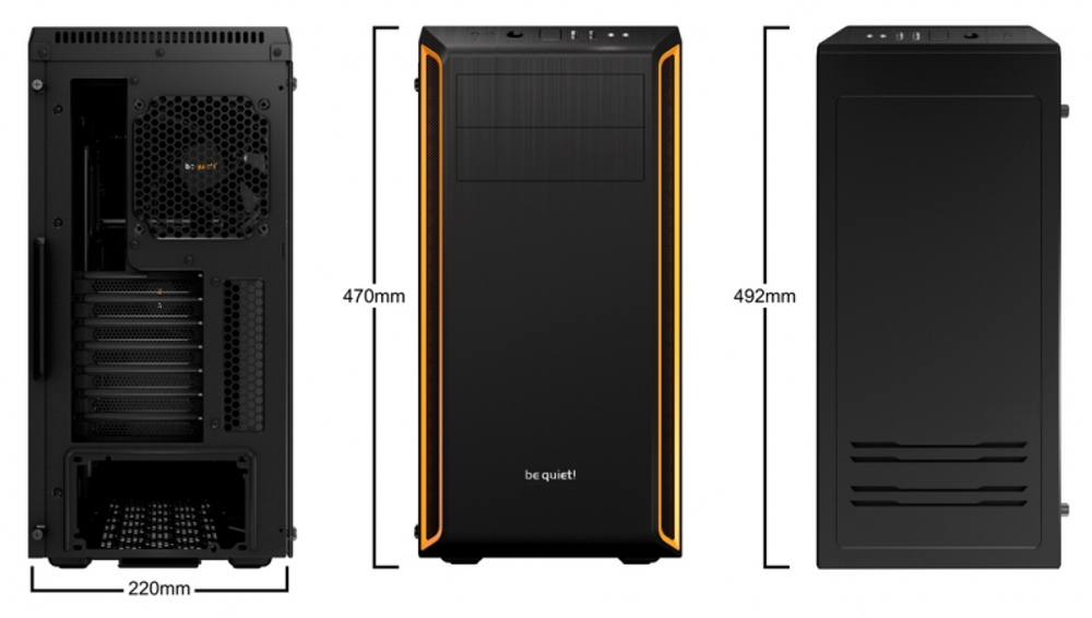Корпус Be Quiet Pure Base 600 Window Black/Orange (BGW20)