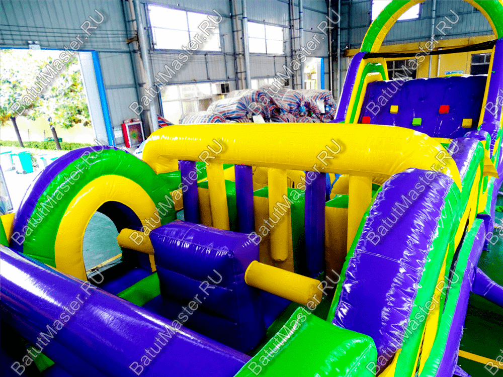 Надувной батут "Длинная полоса препятствий" 29*4*5 м