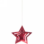 Подвесное украшение «Праздничная атмосфера» 19 см , (5 штук), красный