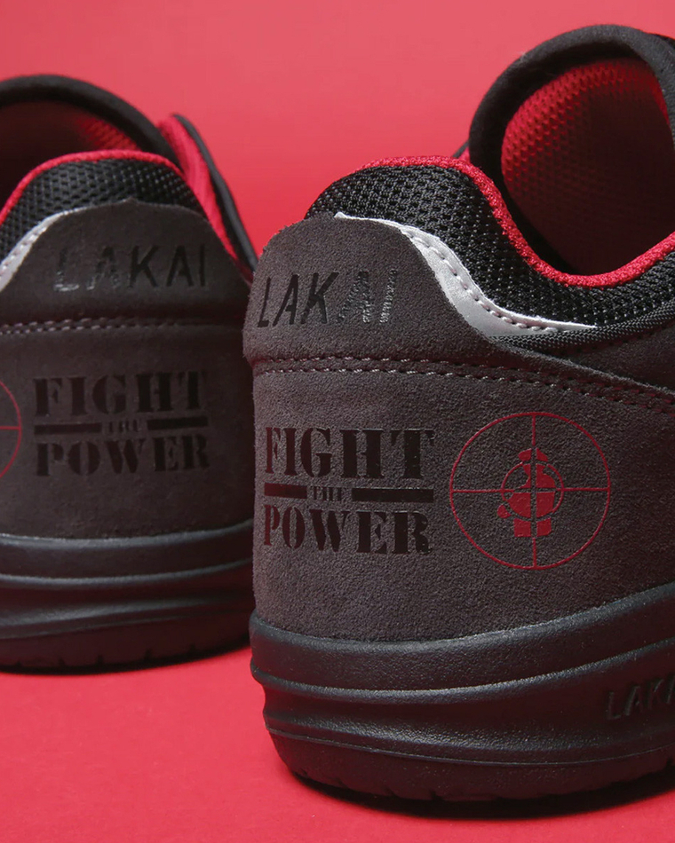 Кеды Lakai Telford Low: Public Enemy Black/Charcoal Suede (EG)