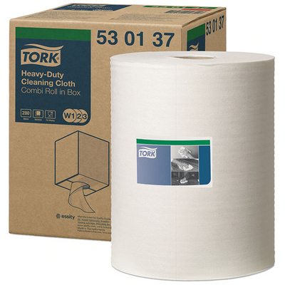 Протирочная бумага повыш. проч. Tork W3 530137 1-х слойная 280 листов 106 м белая